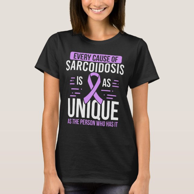Sarcoidose Awareness Month Day Warrior Survivor T-Shirt (Vorderseite)