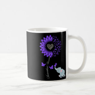 Sarcoidose Awareness Sunflower Elephant Butterfly Kaffeetasse