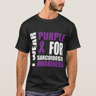 Sarcoidose Awareness Wear Lila Unterstützung T-Shirt