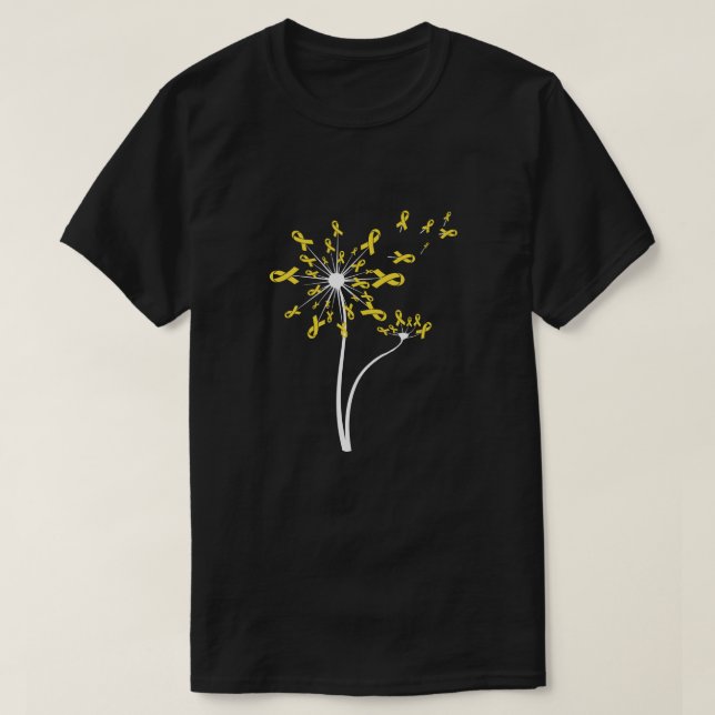 Sarcoma Awareness Dandelion T-Shirt (Design vorne)