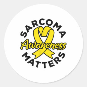 Sarcoma Awareness S - Sarcoma Cancer Runder Aufkleber