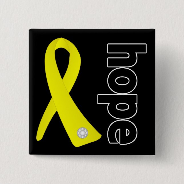 Sarcoma Cancer Hope Ribbon Button (Vorderseite)
