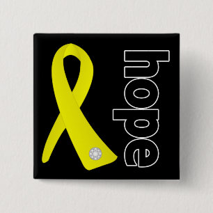 Sarcoma Cancer Hope Ribbon Button