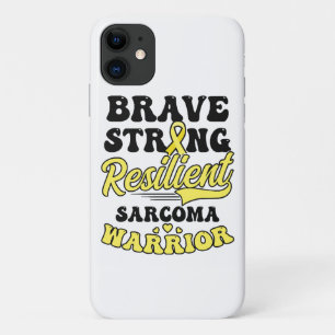 Sarcoma Cancer Shirt Brave Strong Resilient Case-Mate iPhone Hülle