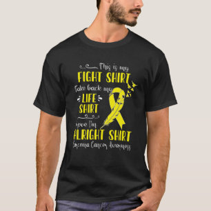 Sarcoma Krebs Bewusstsein mein Kampf T-Shirt