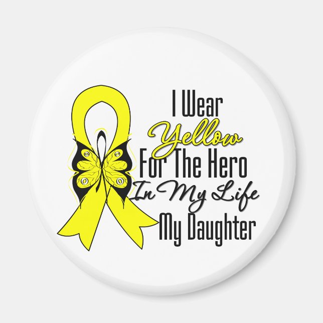 Sarcoma Ribbon My Held My Daughter Magnet (Vorne)