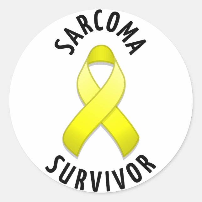 Sarcoma Survivor Round Sticker (Vorderseite)