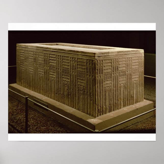 Sarcophagus aus Abu Roach (Kalkstein) (siehe auch  Poster (Vorne)