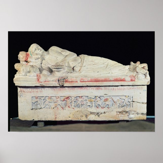 Sarcophagus, etruskisch poster (Vorne)