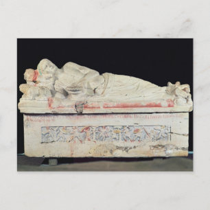 Sarcophagus, etruskisch postkarte