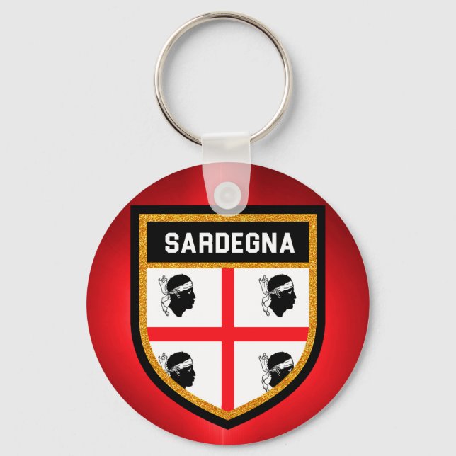 Sardegna-Flagge Schlüsselanhänger (Vorderseite)