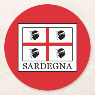 Sardegna Runder Pappuntersetzer