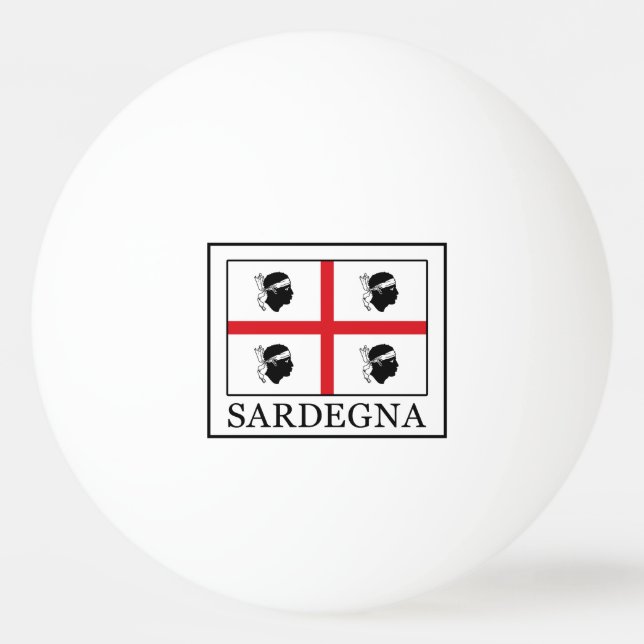 Sardegna Tischtennisball (Vorderseite)