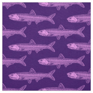 Sardellenmuster - Leichtes Violett und tiefes Lila Stoff