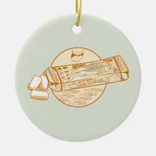Sardine-aromatisierter Kaugummi Keramik Ornament