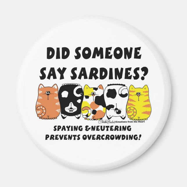 Sardine Cats Magnet (Vorne)