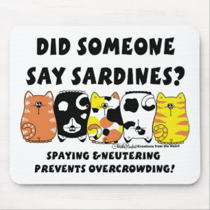 Sardine Cats Mousepad