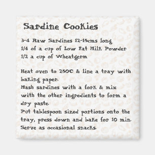 Sardine Cookies Rezept Magnet Rosa