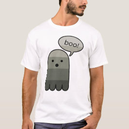 Sardine Gray Boo Ghost Halloween T-Shirt