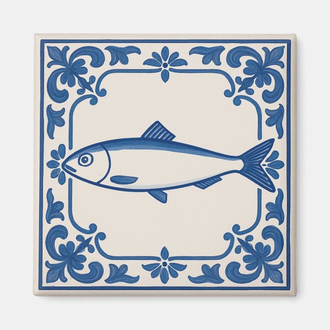Sardine in Portugal Magnet (Vorne)