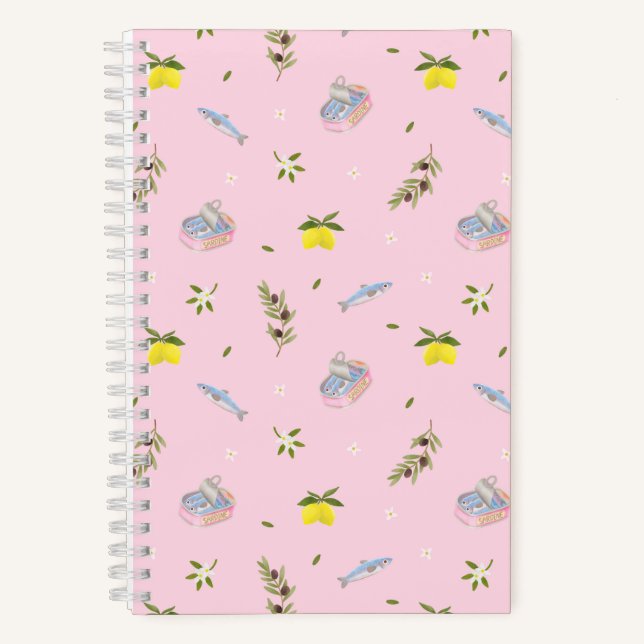 Sardine Lemon Pink Notizbuch (Vorderseite)