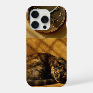 Sardine O’clock Dreamtime – Surrealistische Katzen iPhone 15 Pro Hülle
