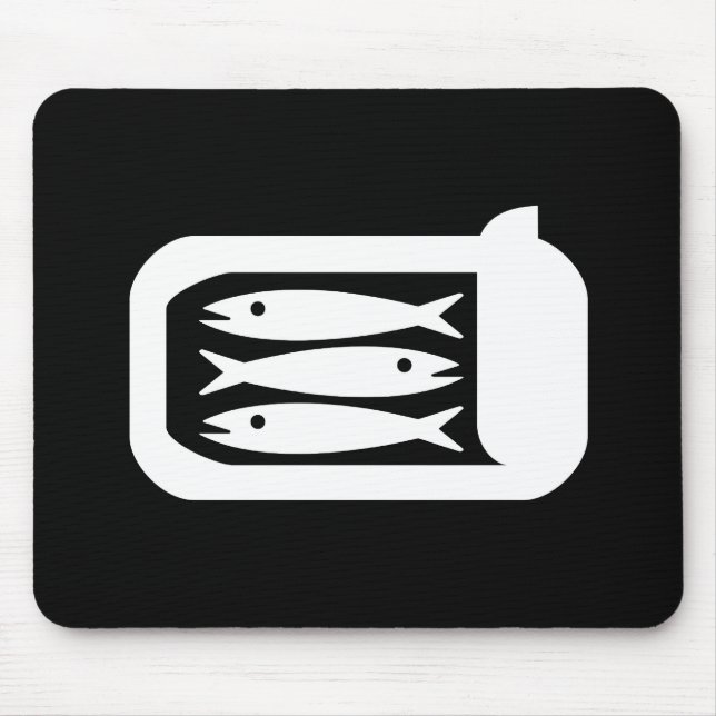 Sardine-Piktogramm Mousepad (Vorne)