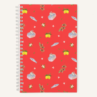 Sardine Zitrone Rot Notizbuch