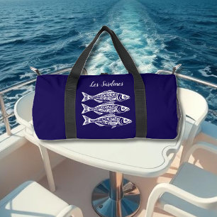 Sardinen-Blue-Hawaiian Duffle Bag