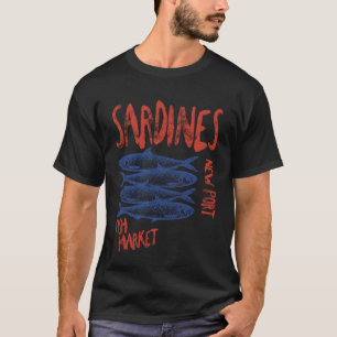 Sardinen Dosenfisch New Port Fischmarkt Männer Fra T-Shirt