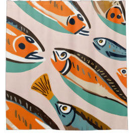 Sardinen Duschvorhang