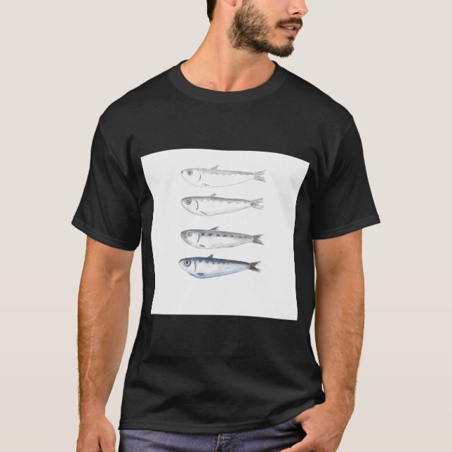 Sardinen Fisch T-Shirt (Vorderseite)