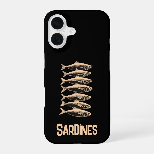 Sardinen, Fischer iPhone 16 Hülle (Rückseite)