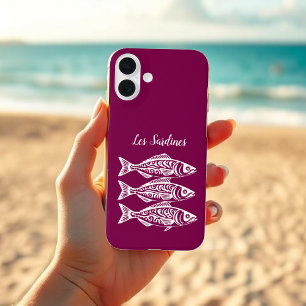 Sardinen-Hawaiian-Fisherman Core-Wine-Farbe iPhone 16 Plus Hülle