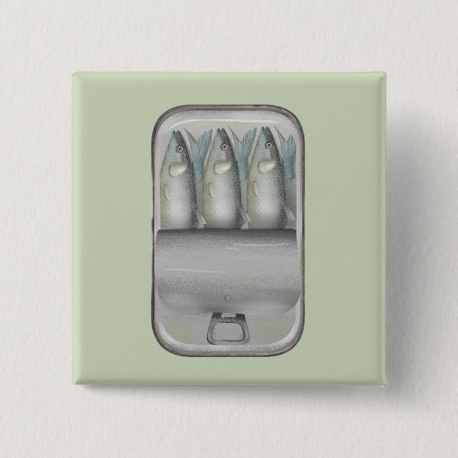 Sardinen in einer Dose Button (Vorderseite)