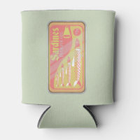 Sardinen in Retro-Poster-Stil