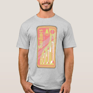 Sardinen in Retro-Poster-Stil T-Shirt