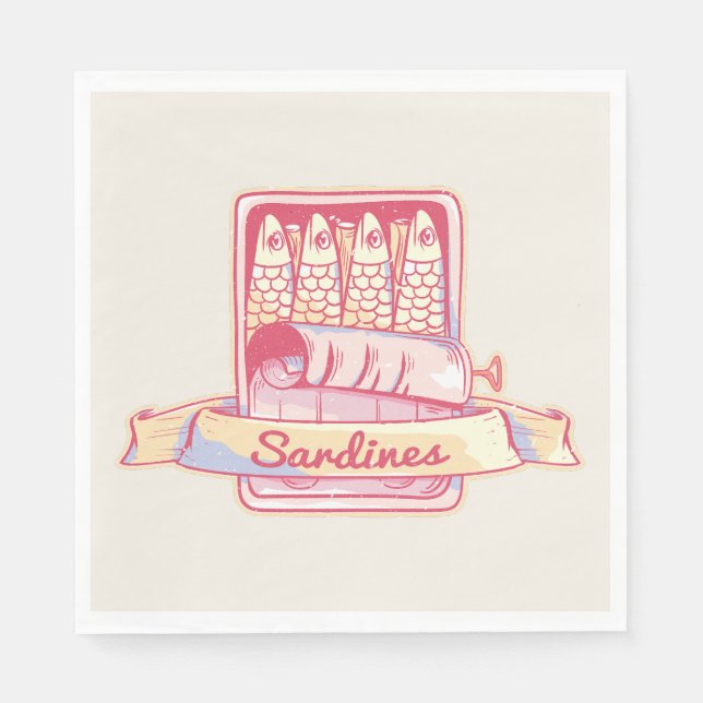 Sardinen in Zinn Serviette (Vorderseite)