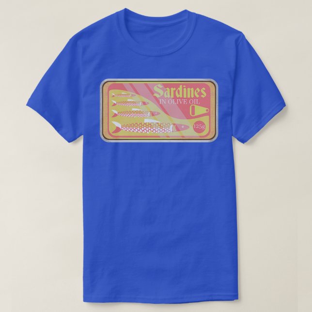 Sardinen in Zinn T-Shirt (Design vorne)