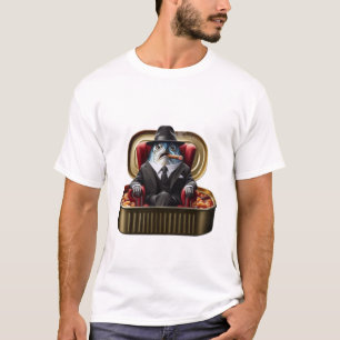 Sardinen-Mafia-Boss Don Fish Godfather-Vibe T-Shirt