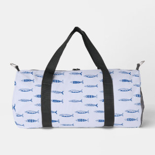 Sardinen-Muster Duffle Bag