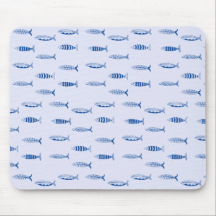 Sardinen-Muster Mousepad