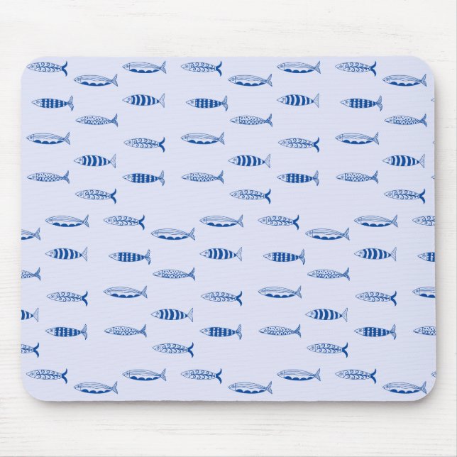 Sardinen-Muster Mousepad (Vorne)