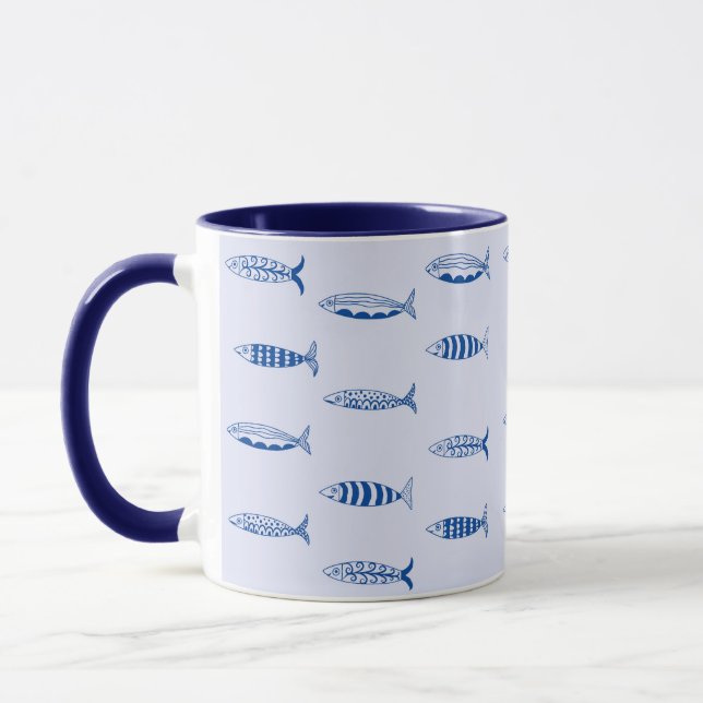 Sardinen-Muster Tasse (Links)