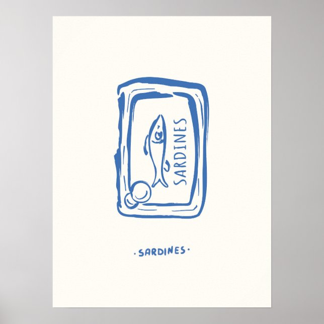 Sardinen Poster (Vorne)