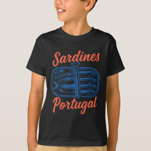 Sardinen Tinned Fish Retro Grafik für Männer Fraue T-Shirt