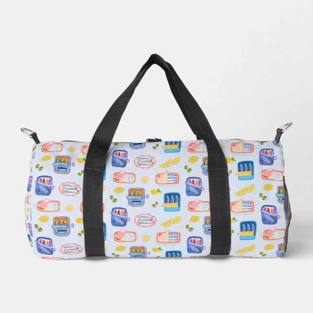 Sardinen und Zitronen Duffle Bag (Vorderseite)