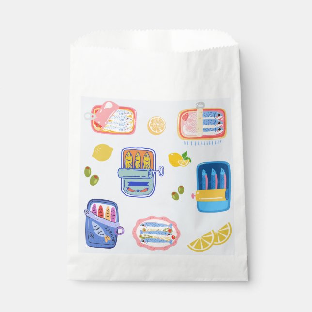 Sardinen und Zitronen Geschenktütchen (Vorderseite)