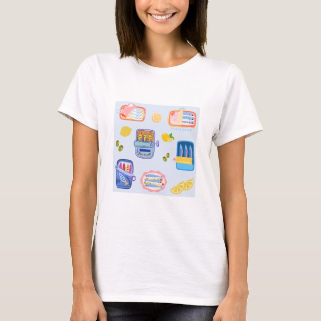 Sardinen und Zitronen T-Shirt (Vorderseite)