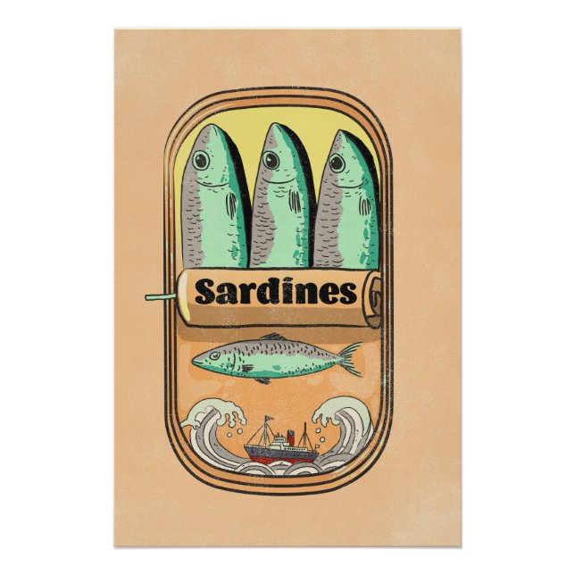 Sardinenbüchse Poster (Vorderseite)